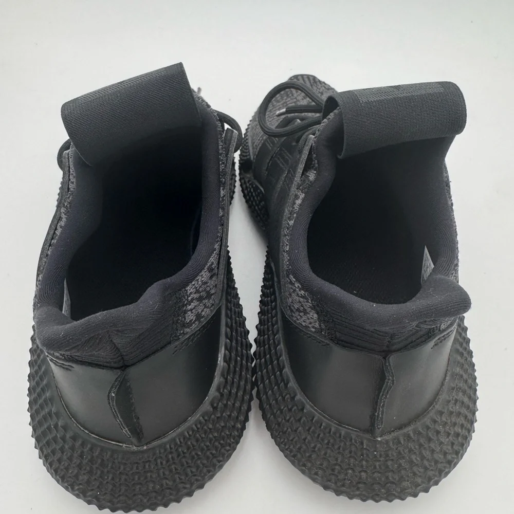 Adidas Charcoal and Black Knit Sneakers